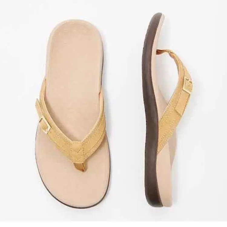 

Flat Shoes Female Rubber Flip Flops Woman's Slippers Big Size Low Slides Hawaiian 2021 Synthetic Fabric PU PVC Sewing Rubber Fli