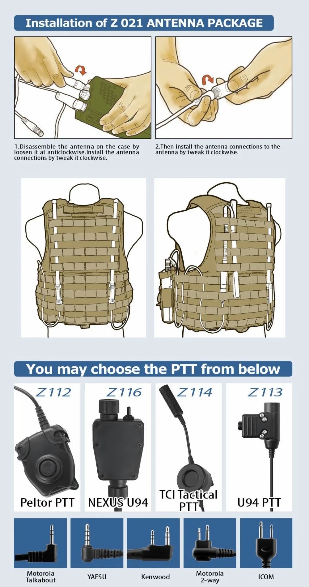 Z. Tactical AN/PRC-152 walkie-talkie shell/ручная настольная форма радио модель Z020