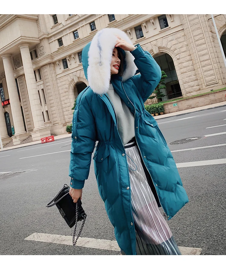 2019 новая парка женская зимняя куртка-пуховик 90% Женская куртка средней длины.