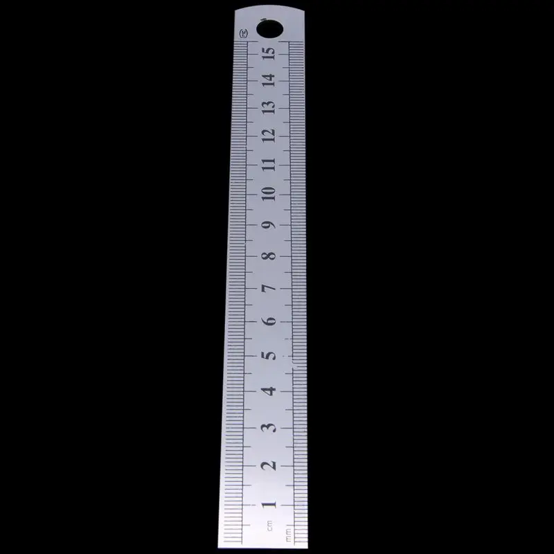 

15cm 6 Inch Stainless Metal Ruler Measuring Tool