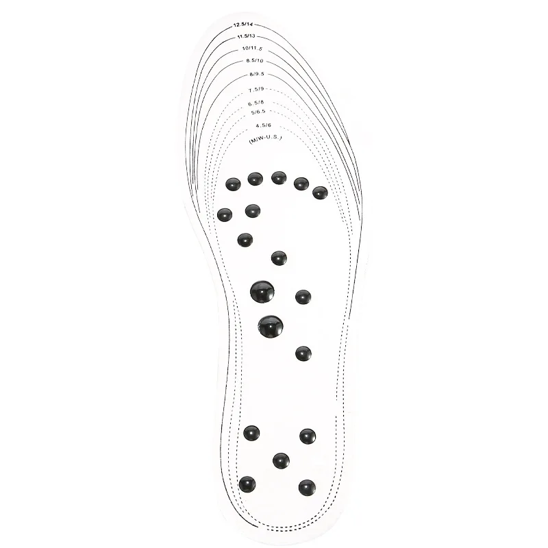 Magnetic Therapy Massage Insoles 18 Magnets Health Acupressure Slimming Shoe Pads for Unisex Relieve Foot Pain Weight Loss