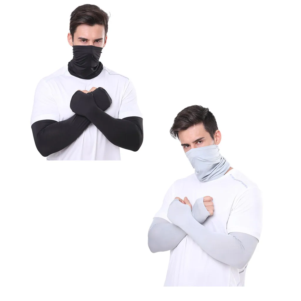 Бандана волшебный шарф и рукава для рук Спортивные солнцезащитные УФ маски