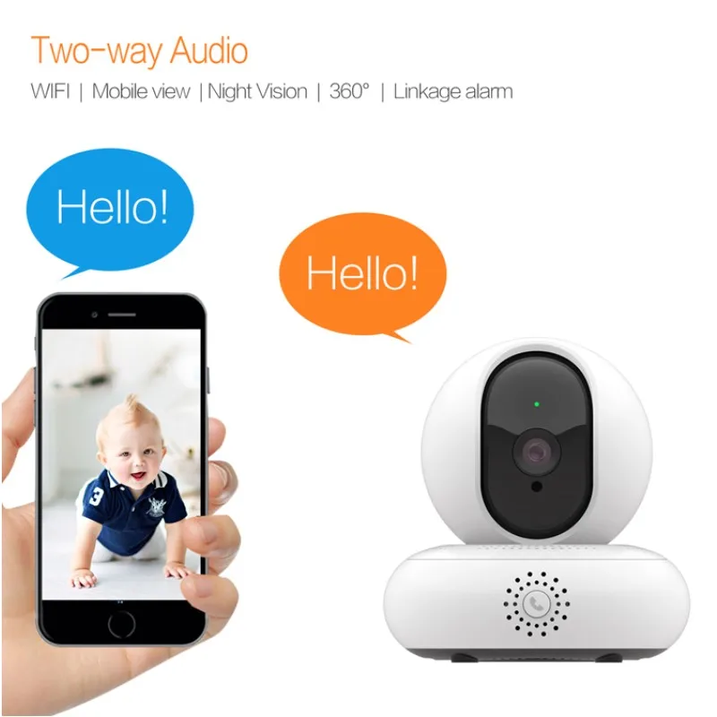 EC67 Беспроводной WI-FI Мини DVR IP P2P Cam HD 1080P H.264 видео ИК Ночное видение Детский Монитор