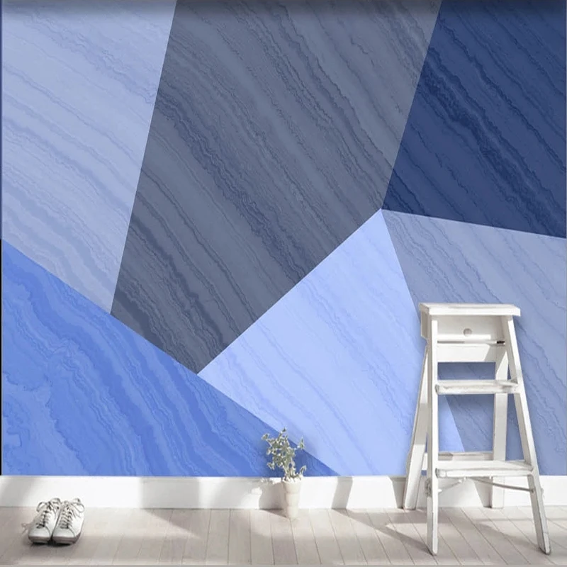

Nordic Minimalist Marble Geometry Photo Murals Wallpaper Living Room Bedroom Romantic Art Wall Cloth Papel De Parede 3D Sala