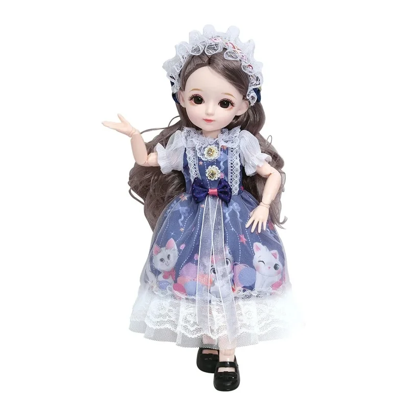 

31 см BJD кукла 13 шарнирная подвижная игрушка кукла дом играть принцесса девочка кукла с коробкой милые игрушки BJD для дня рождения; Рождествен...