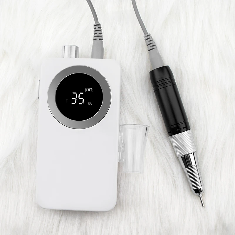 Беспроводная электрическая дрель для ногтей 35000 об/мин набор сверл салона