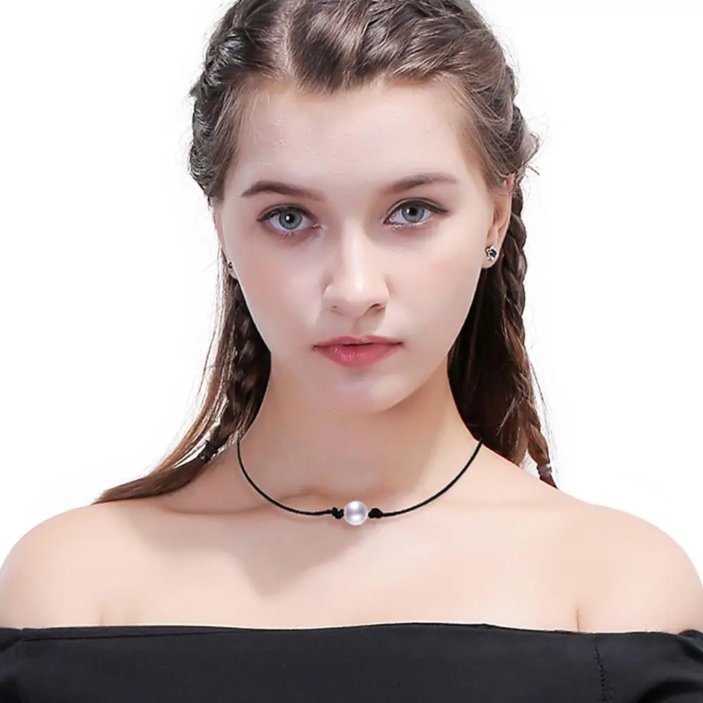 Ожерелье чокер из натуральной кожи с искусственным жемчугом 2020|fashion jewelry|jewelry