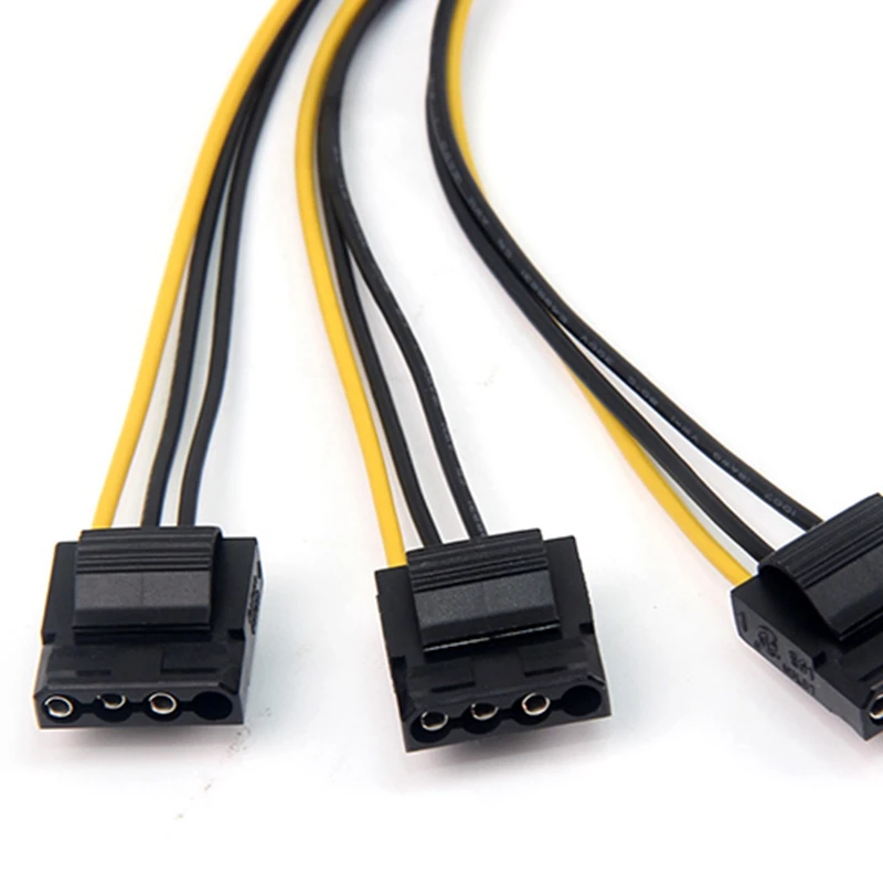 6 Pin IDE Molex от 1 до 3 портов 4Pin силовой разветвитель Удлинительный кабель источник