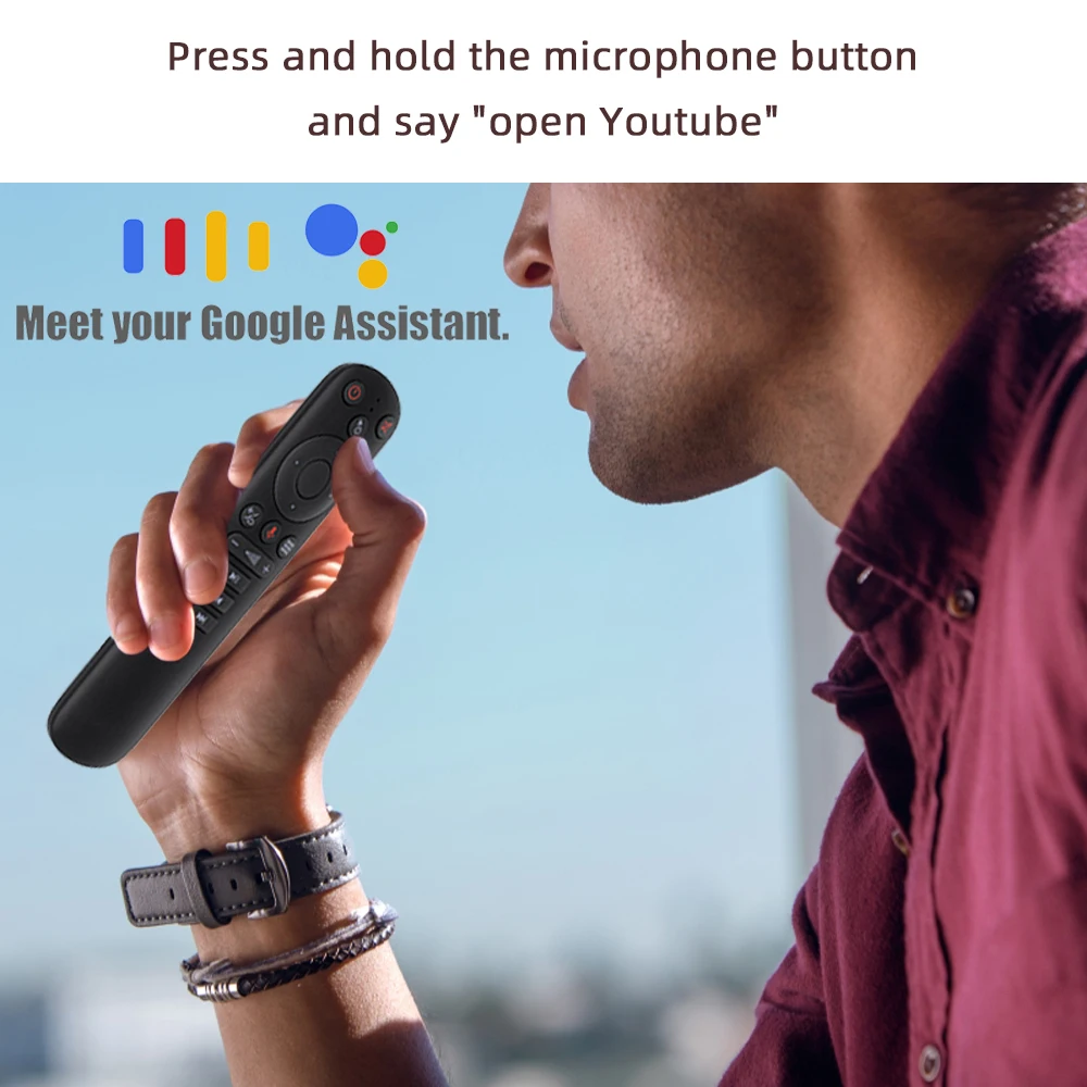 G50S 2 4G USB Air Remote Mouse гироскоп Smart Android TV Box Беспроводная мощность ИК обучение Google Voice