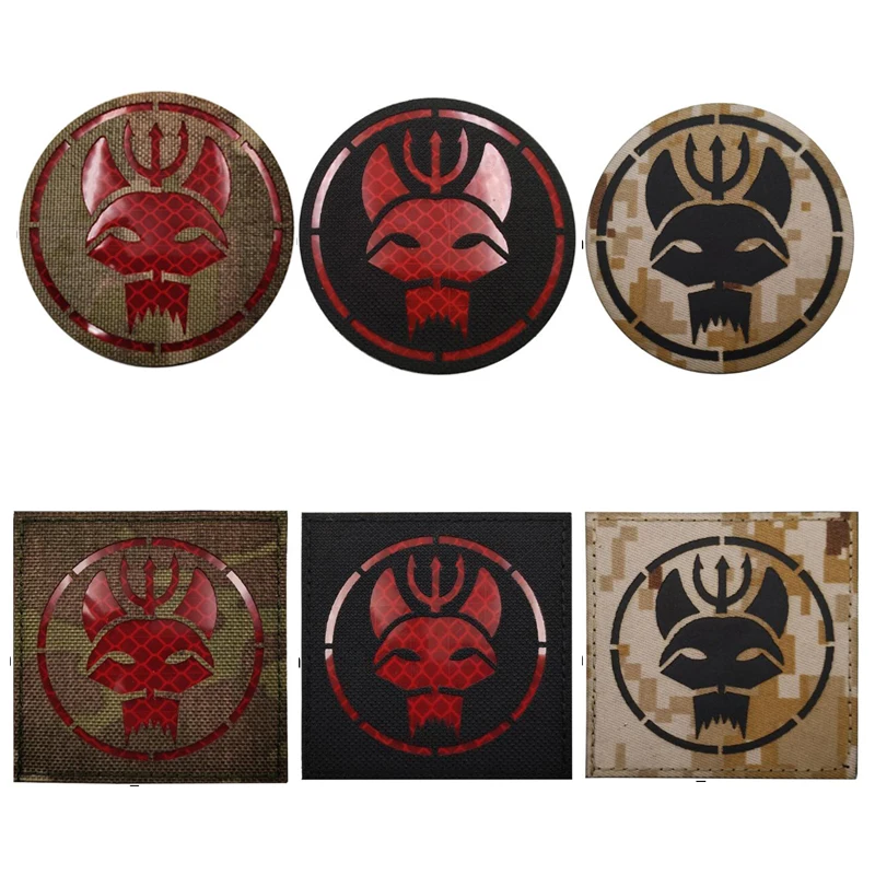 Новый 3Д вышитый Американский треножник с головой кошки ИК значок армейская