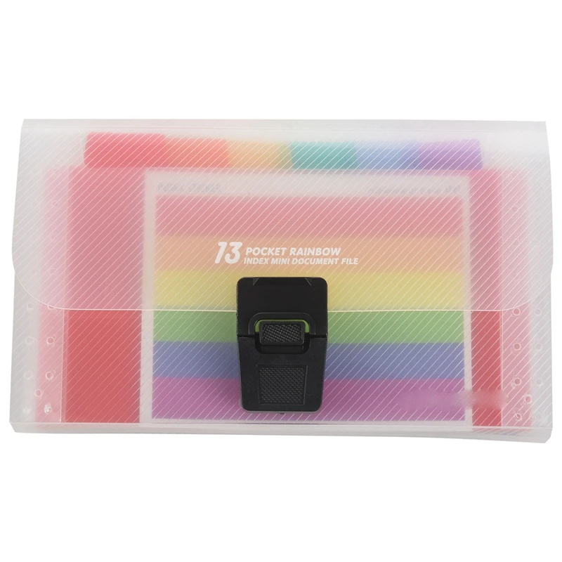 

13 Pocket Folder Office Expanding File Colorful Organizer Document