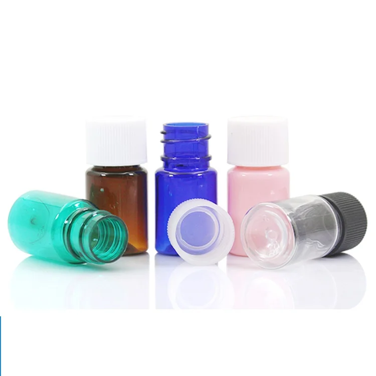 Пустая пластиковая многоразовая мини-бутылка для путешествий 100 шт. 5 мл