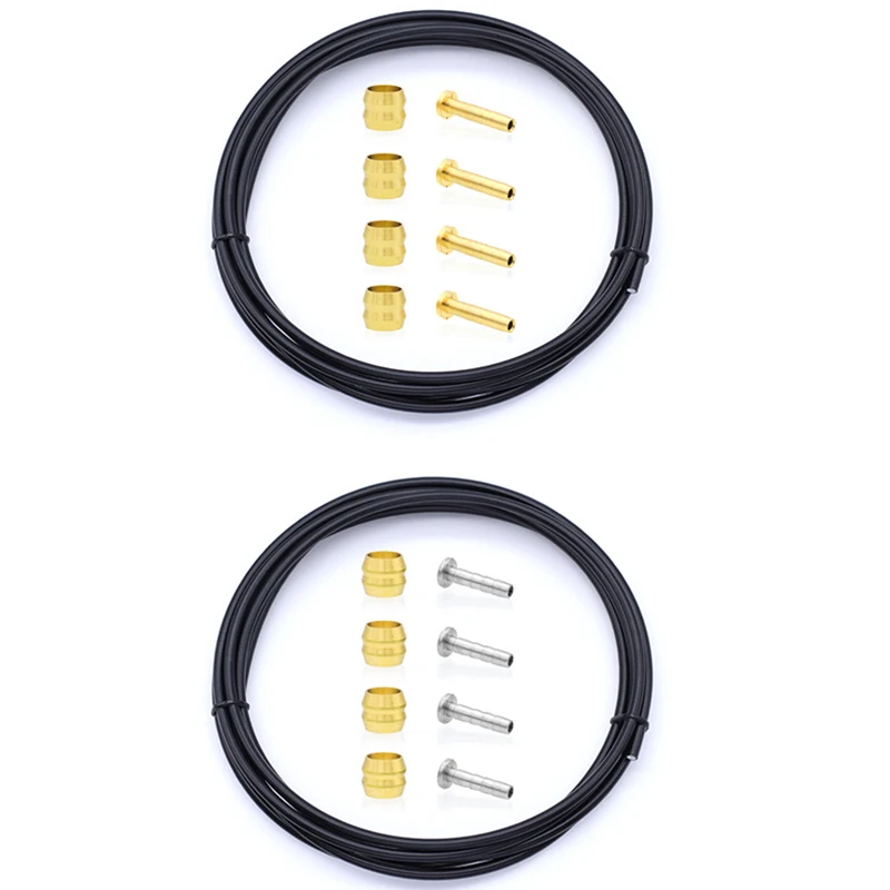 

2.5M Bike Hydraulic Disc Brake Hose Kit Bicycle Hydraulic Olive Insert Set for Mountain Bike System