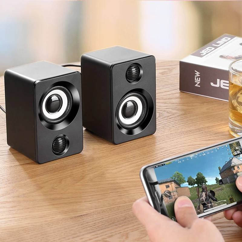 Комбинированные колонки USB проводные компьютерные бас стерео музыкальный плеер