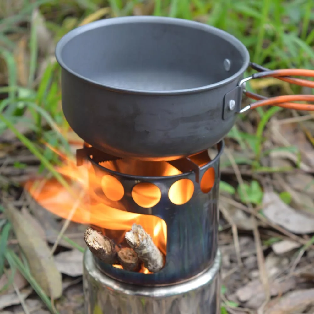 

Outdoor Camping Cookware Set Tableware Picnic Cooking Pan Fry Pan Kettle Teapot Fork Spoon Water Cup Cutting Board Picnic Tools