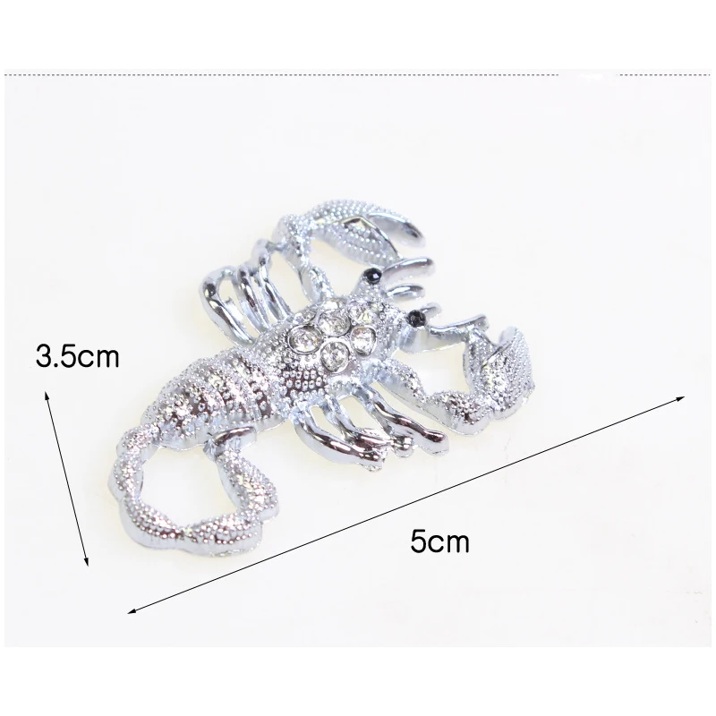 1PC Fashion 3D Scorpion Car Metal Sticker For Volvo S60 V70 XC90 Subaru Forester Peugeot 307 206 308 407 Accessories |