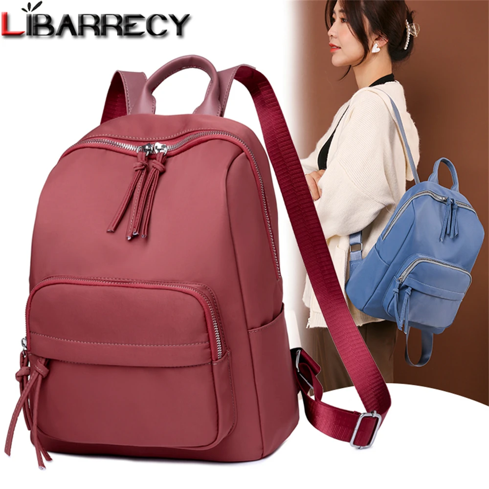 

Fashion High Quality Oxford Cloth Women's Backpack Soild Color Designer New Ladies Travel Backpack Anti Theft Bag Bolsa Feminina