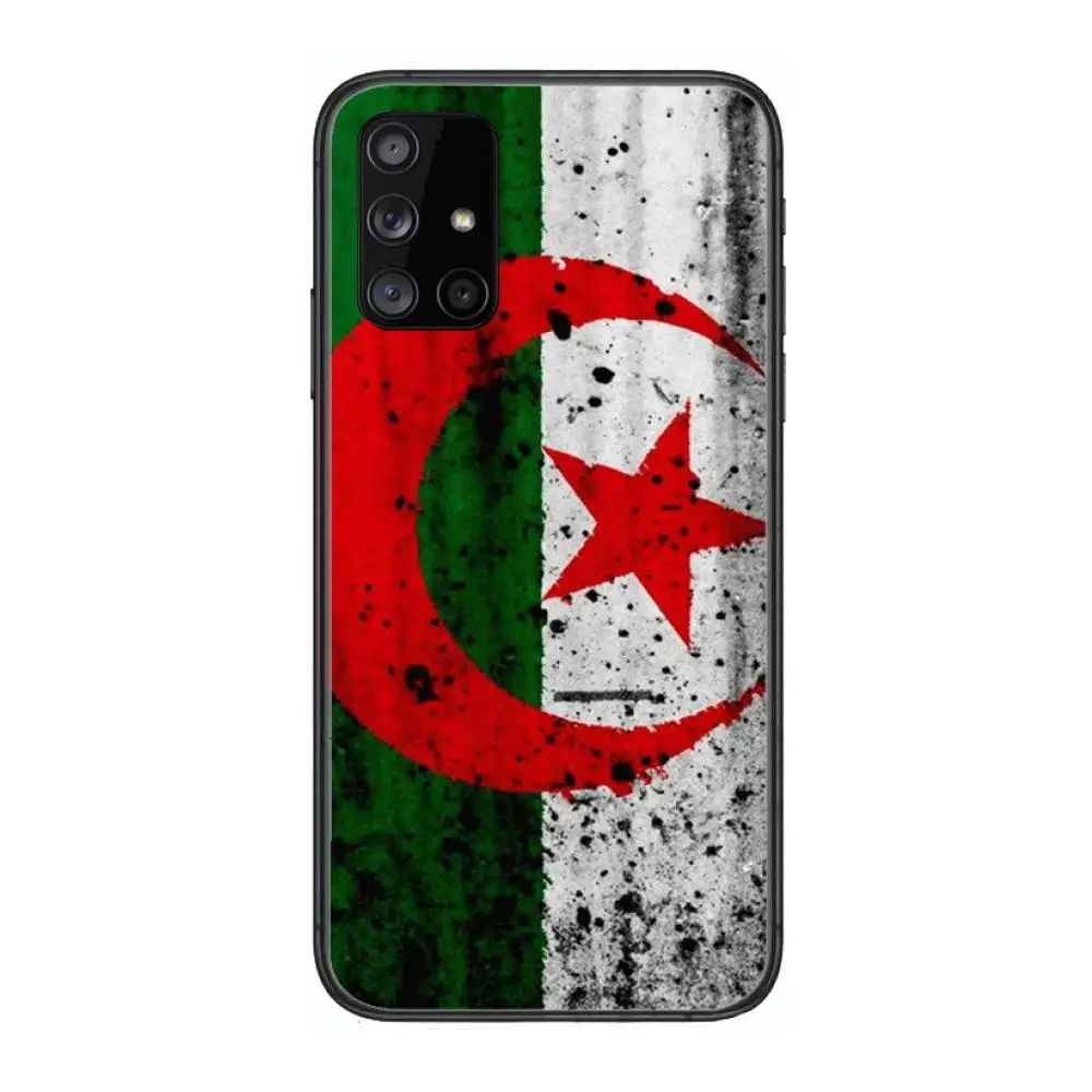 

Algeria National Flag Phone Case Hull For Samsung Galaxy A 90 50 51 20 71 70 40 30 10 80 E 5G S Black Shell Art Cell Cover