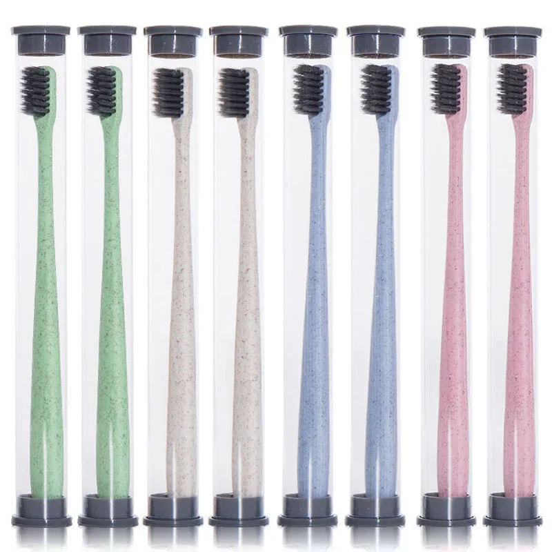 1 шт. пшеничный стебель Материал Зубная щётка ультра тонкие супер зубные щетки с