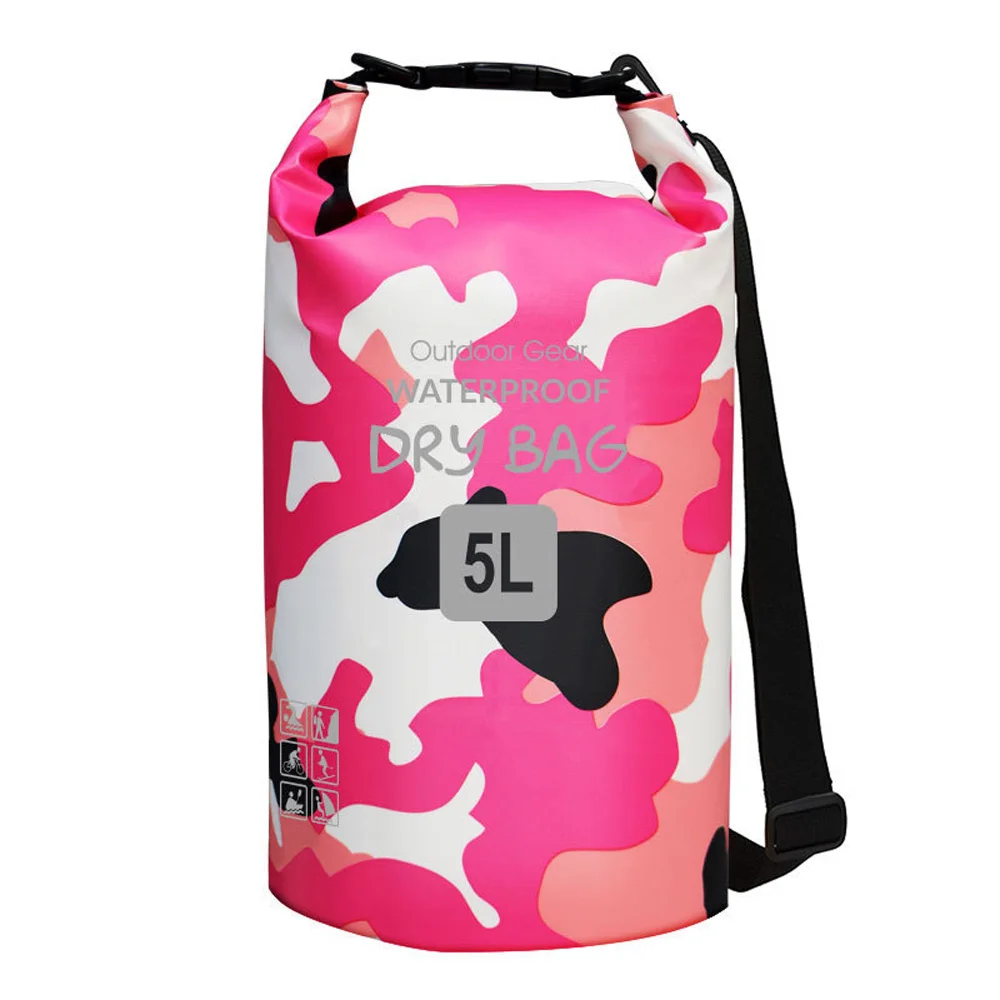 Outdoor Camouflage Waterproof Dry Bag Pack Sack 5/10/15/20/25/30L Kayaking Rafting River Trekking Swimming Boating | Спорт и