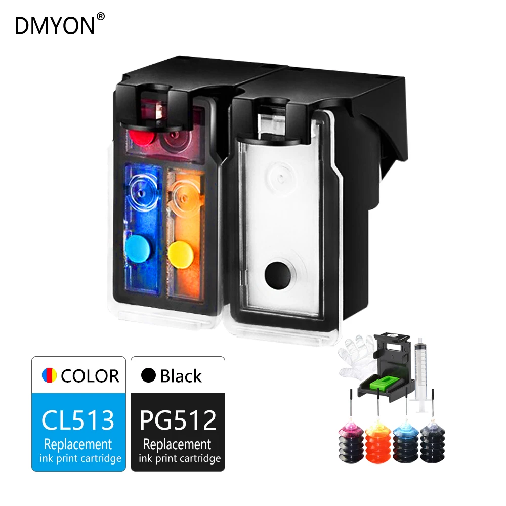 Чернильный картридж DMYON совместимый с Canon PG512 CL513 Pixma iP2700 iP2702 MP240 MP250 MX320 MX330 MX340 MX350