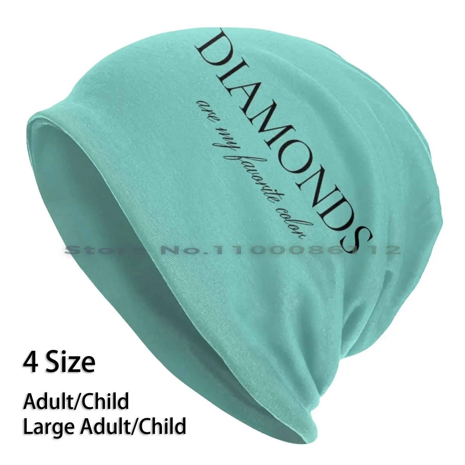 

Diamonds Are My Favorite Color Beanies Knit Hat Gemstones Crystal Little Blue Box White Bow Teal Diamond Beauty Room Sparkle