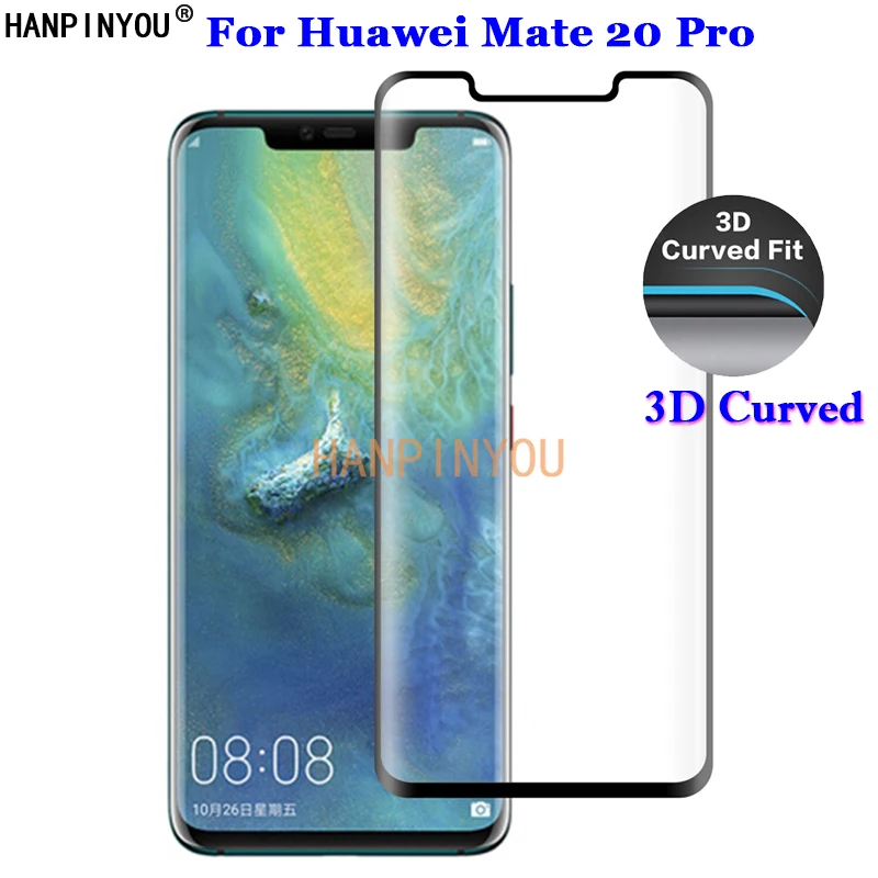 

For Huawei Mate 20 Pro 20pro 6.39" 3D Full Coverage Curved Tempered Glass 9H Premium Screen Protector Film