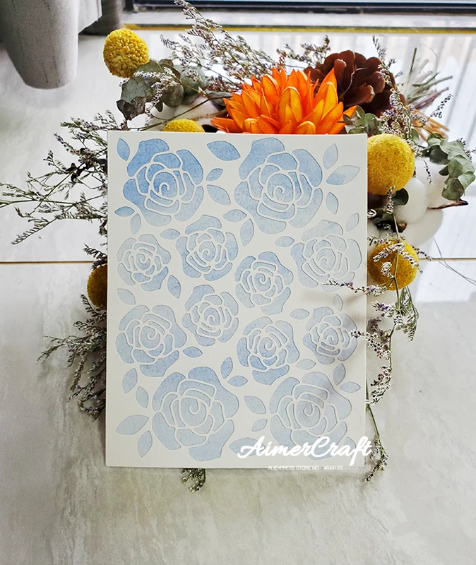 Металлические Вырубные штампы в виде розы цветок искусственное рельефное