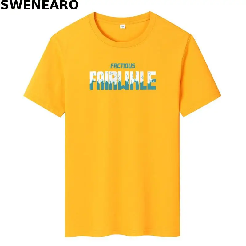 

SWENEAR 2021 new men's T-shirt summer 100% pure cotton holy flame print T-shirt men's casual O-neck short-sleeved brand T-shirt