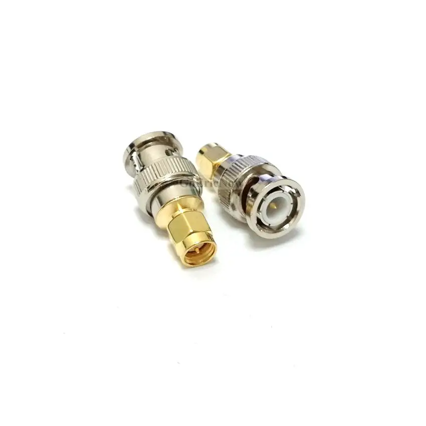 1 шт. RF коаксиальный позолоченный SMA штекер к BNC Штекерный конвертер адаптер