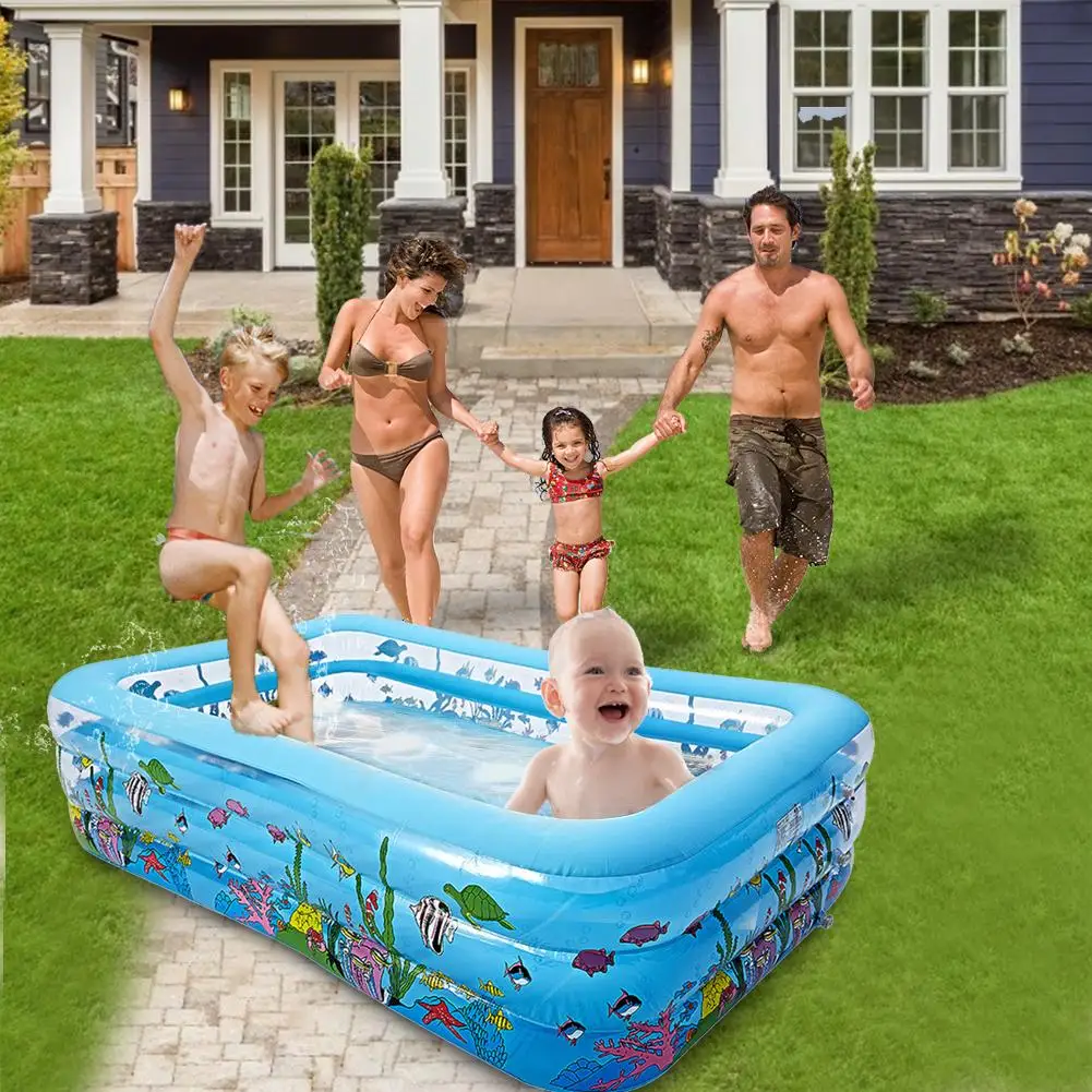 

New Inflatable Swimming Pool Anti-leak Comfortable Wear-resistant Foldable Swimming Poolfloating Large Water Inflatable Mattress