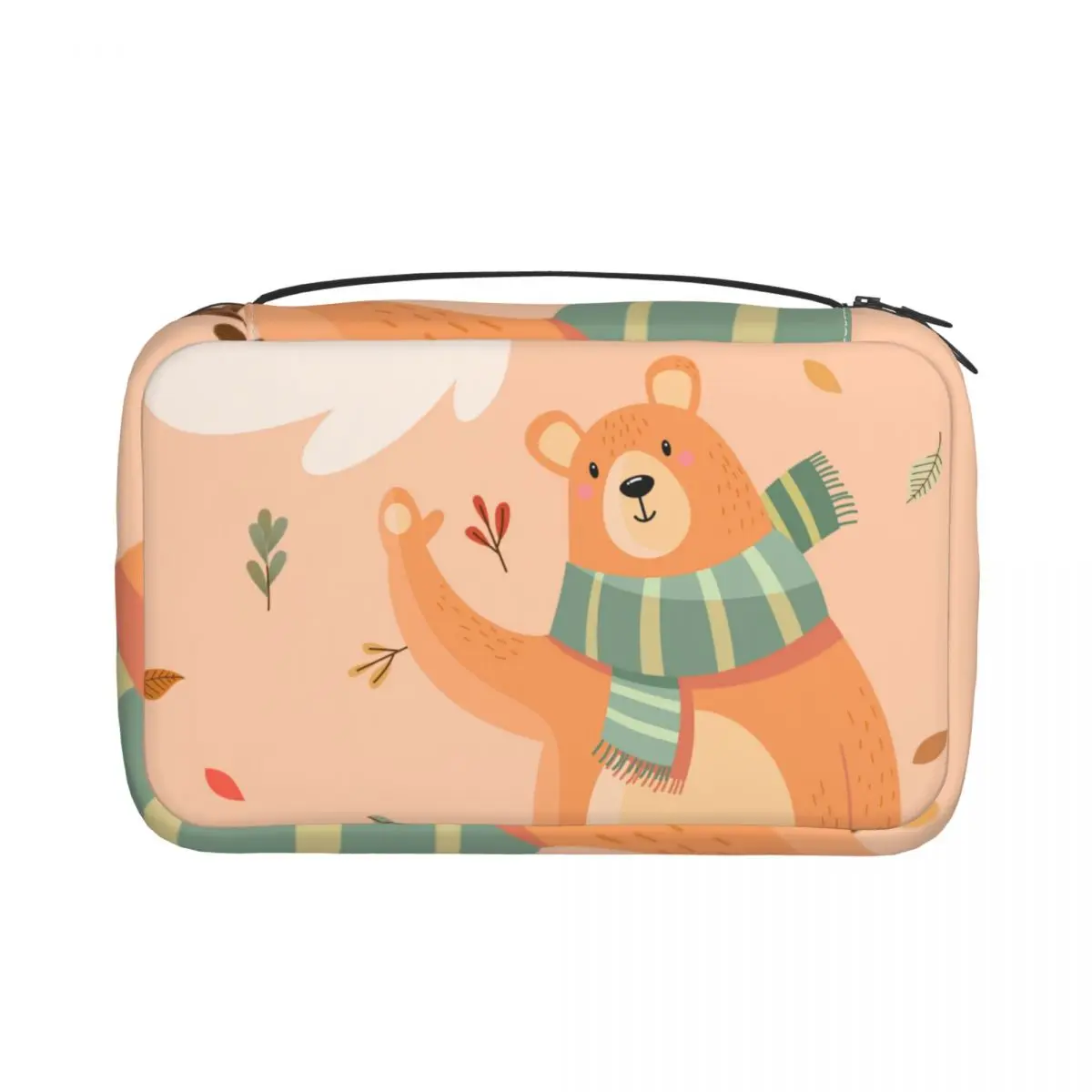 

Women Travel Cosmetic Bag Autumn Bear Toiletries Organizer Storage Neceser Hanging Bathroom Wash Bag