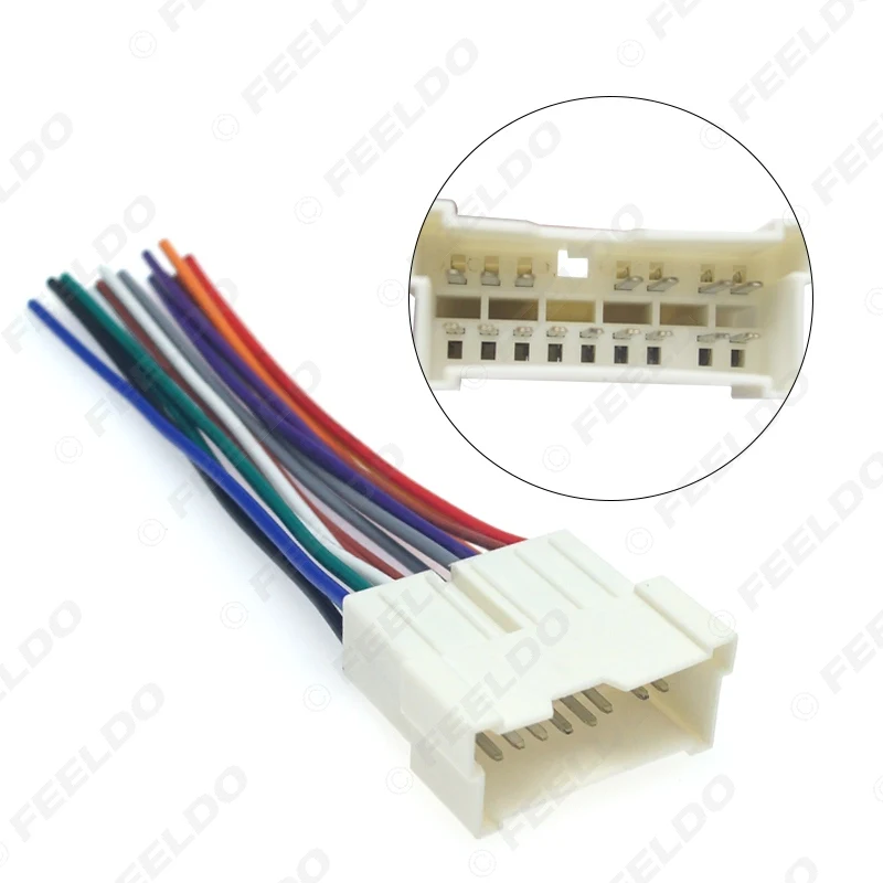 FEELDO 1 шт. автомобильный OEM аудио стерео проводка адаптер для Hyundai/KIA(01 ~ 05) установка