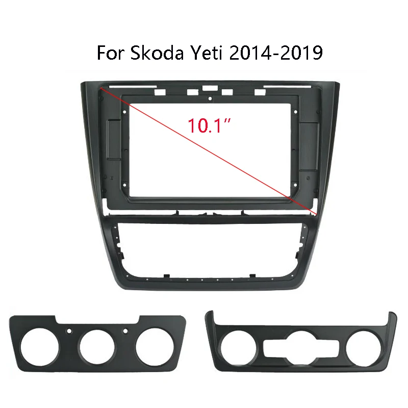 

10.1 Inch 2 Din Car Radio Fascia for SKODA YETI 2014-2017 Dashboard Panel Mount Holder Installation Auto DVD In-dash Frame Kit