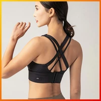 alo yoga womens tube top three color sports underwear shockproof anti slip push up running fitness gym bra wx22