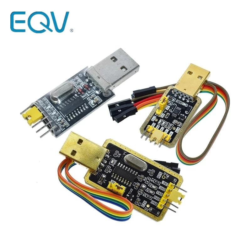 Плата микроконтроллера CH340 с USB на TTL CH340G небольшая пластина для щетки проводом