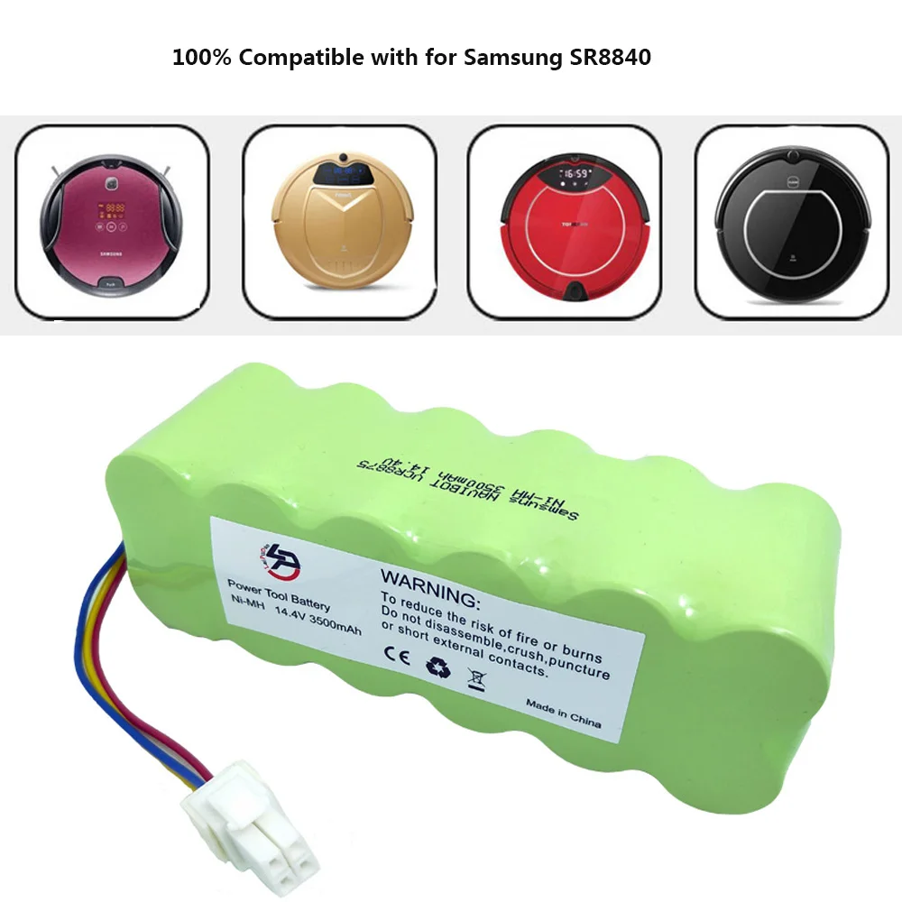 Аккумуляторная Ni MH батарея 14 4 В 3500 мАч для Samsung NaviBot:SR8845 VCR8730 SR8990 VCR8845 SR8F30 SR8730 SR8840|ni-mh