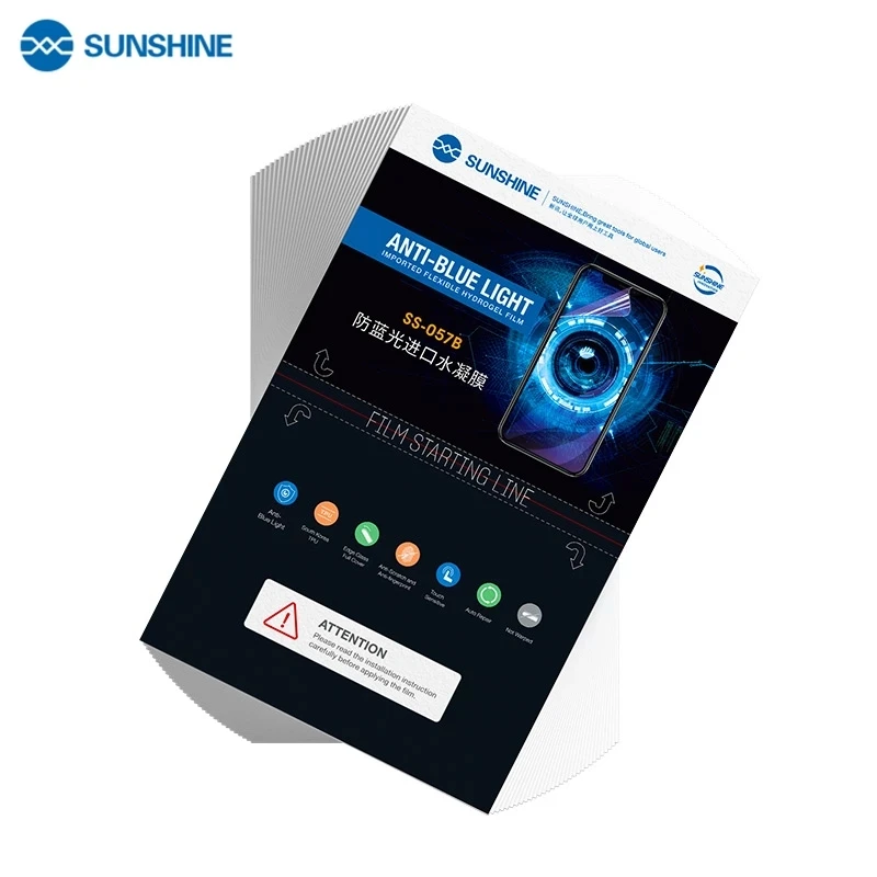 

SUNSHINE SS-057B Flexible Hydrogel Films Wear-resistant and oil-proof Anti-blue Light Screen Protector for SS-890C
