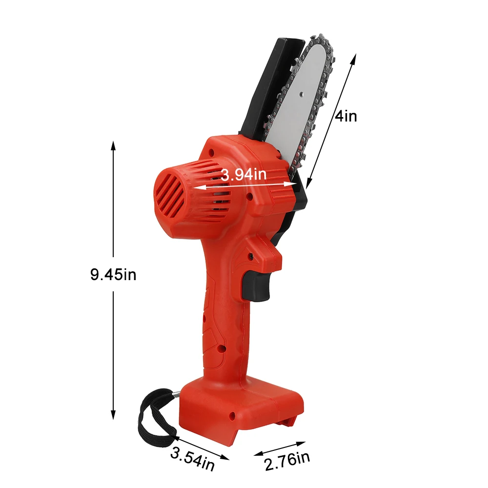 

1200W 4 Inch Mini Electric Chain Saw One-handed Pruning Garden Logging Tool for Makita 18V Battery Woodworking Power Tools
