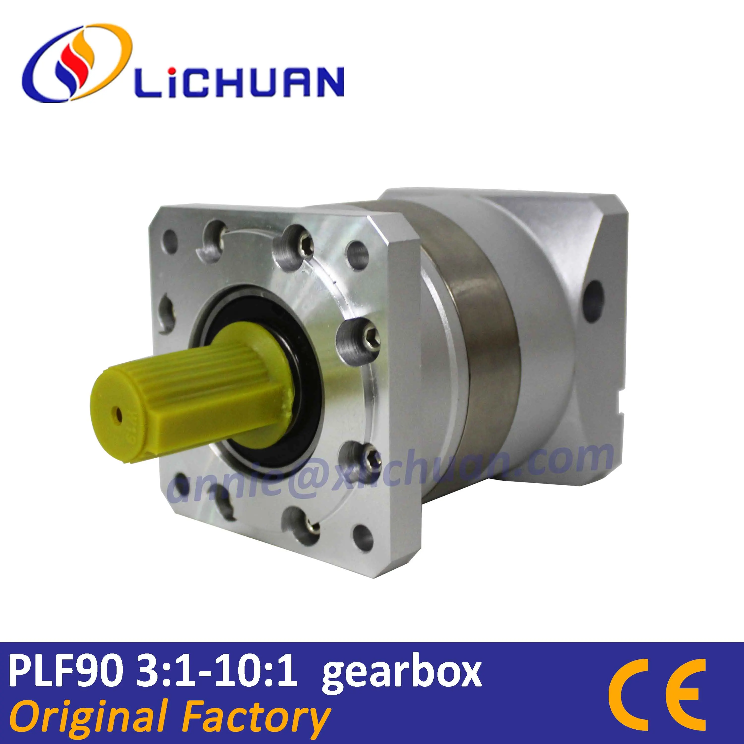 

90mm Frame Size Planetary Reducer Gearbox PLF90 3:1 4:1 5:1 7:1 10:1 first stage gear ratio for Lichuan stepper and servo system