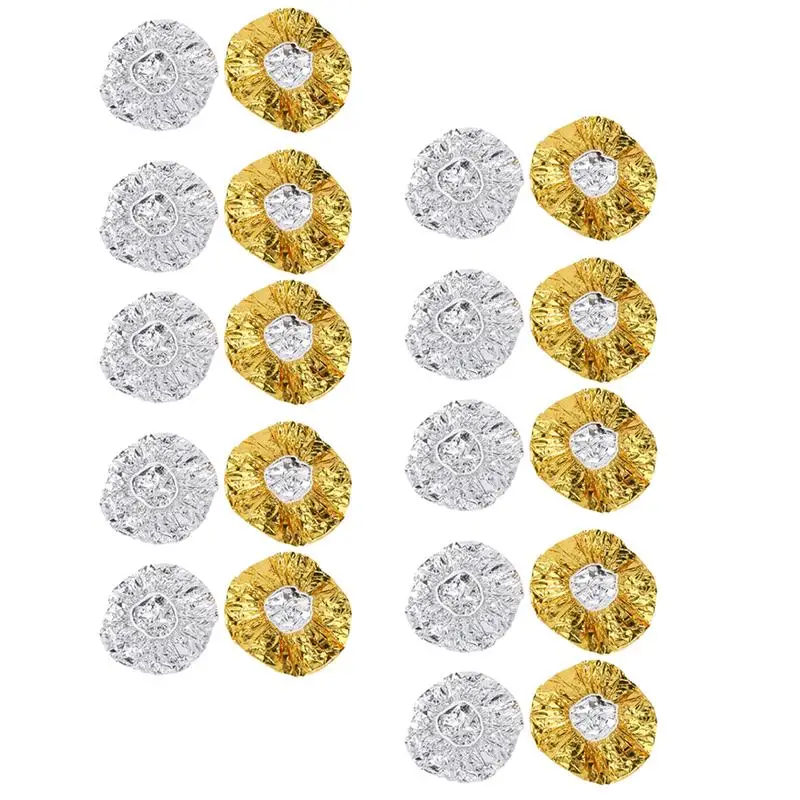 

20pcs Creative Decorative Aluminum Foil Cap Hair Processing Cap for Room Home Salon