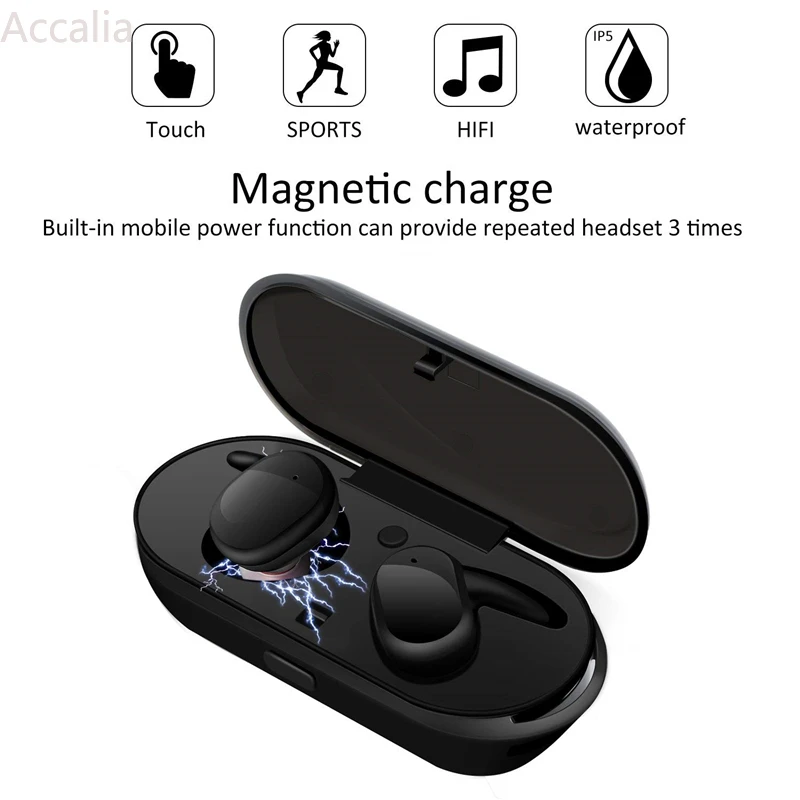 y30 tws wireless blutooth 5 0 earphone noise cancelling headset 3d stereo sound music in ear earbuds for android ios cell phone free global shipping