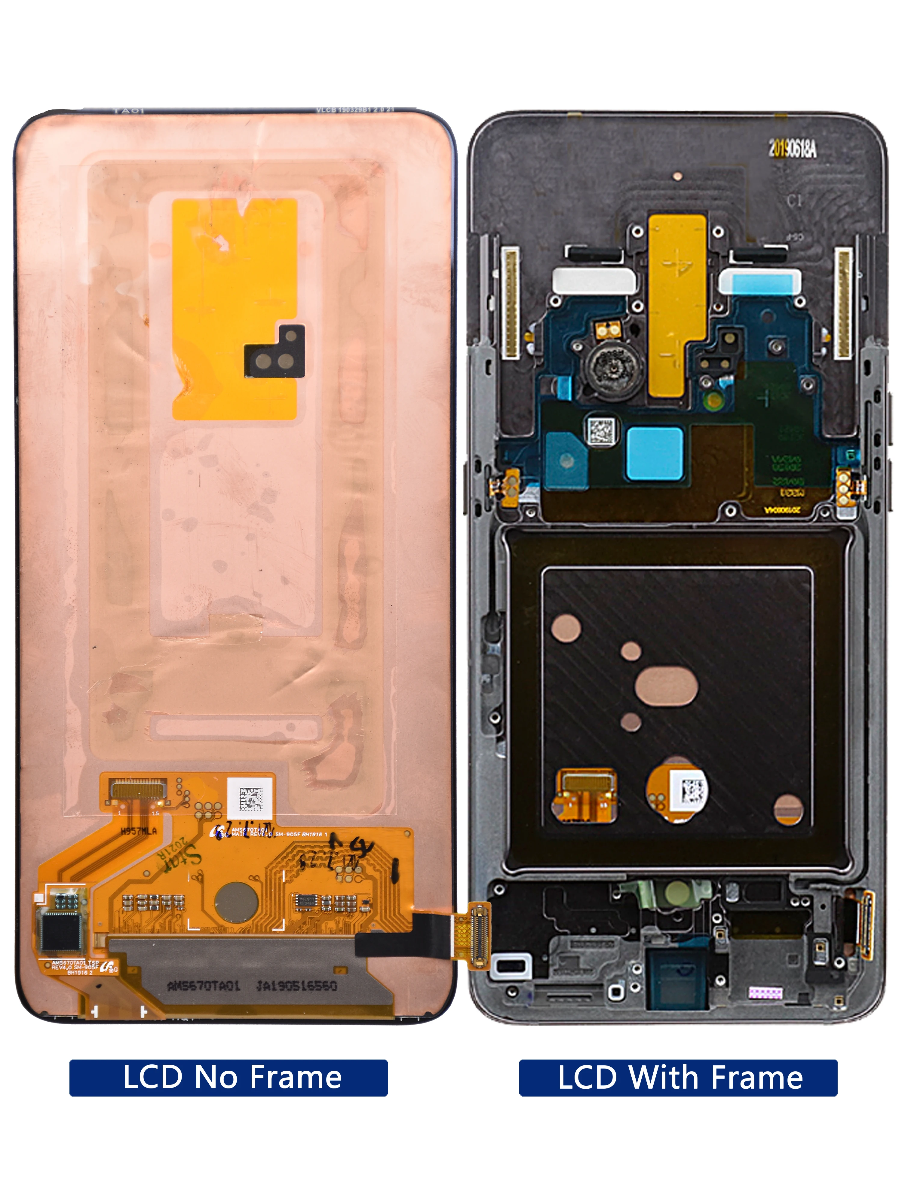 ЖК-дисплей AMOLED 6 7 дюйма для Samsung Galaxy A80 A805 SM-A805F A90 A905F сенсорный экран с дигитайзером