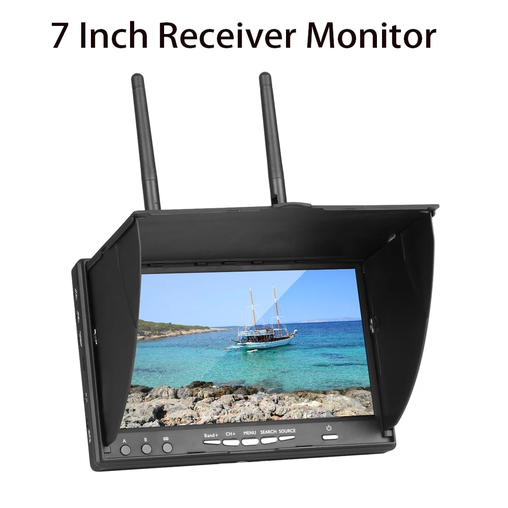 Высококачественный LCD5802S 5802 40CH Raceband 5 8G 7-дюймовый монитор приемника разнесенных