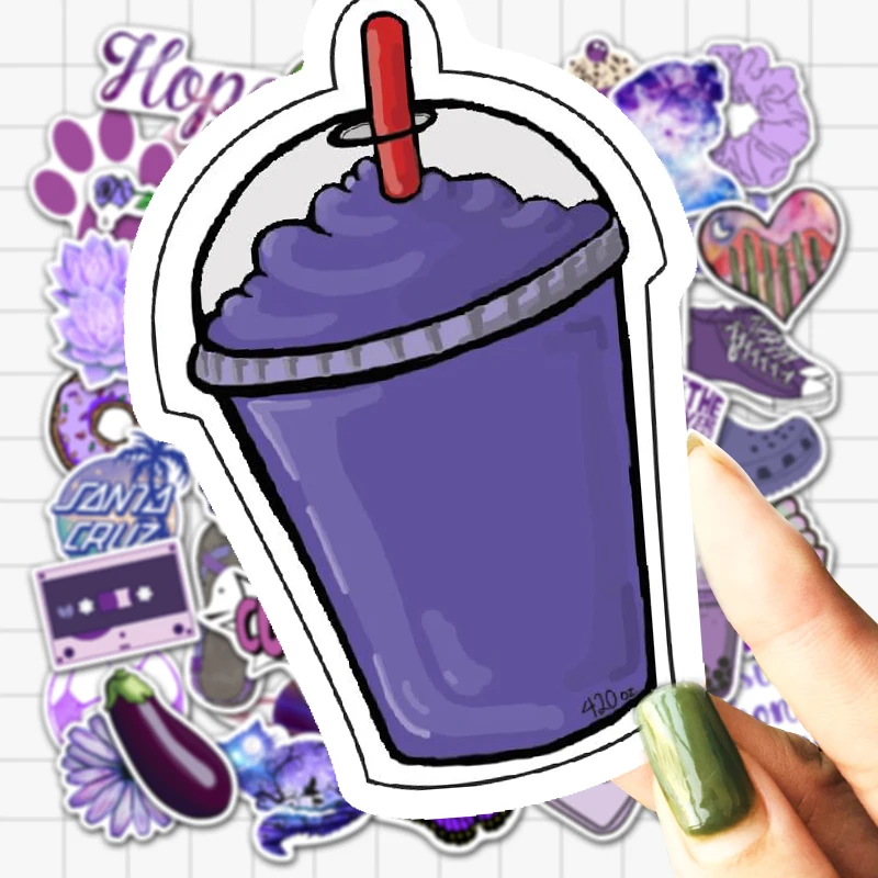 VANMAXX, 50 шт., Violet VSCO INS, Стильные наклейки, водонепроницаемые виниловые наклейки на шлем для ноутбука, велосипедный багаж, гитара, автомобильные наклейки
