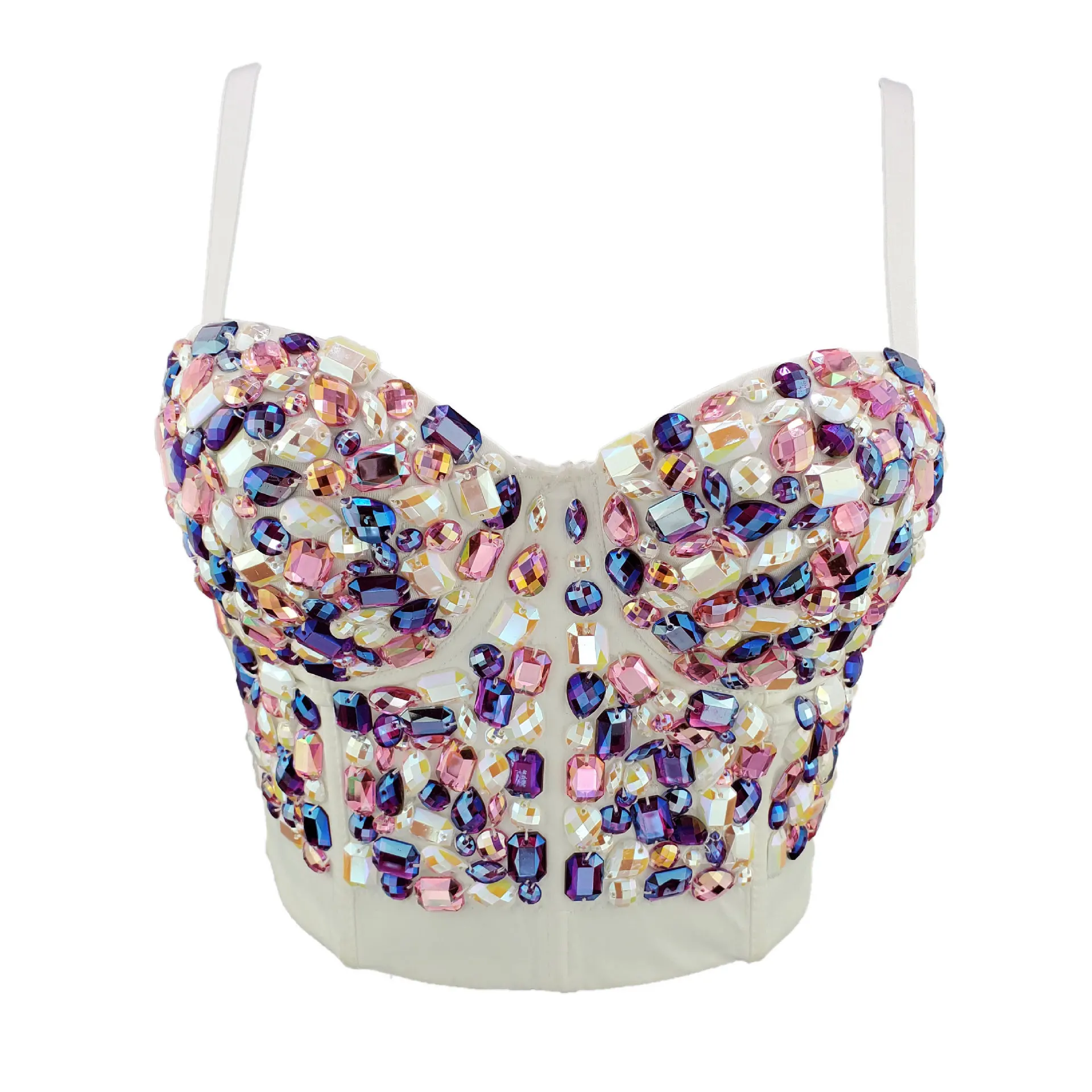 

Camis For Women Night Club Woman Sequins Vest Tank Tops Sexy Spaghetti Strap Bling Crop Top Backless Slim Female Short Camisole