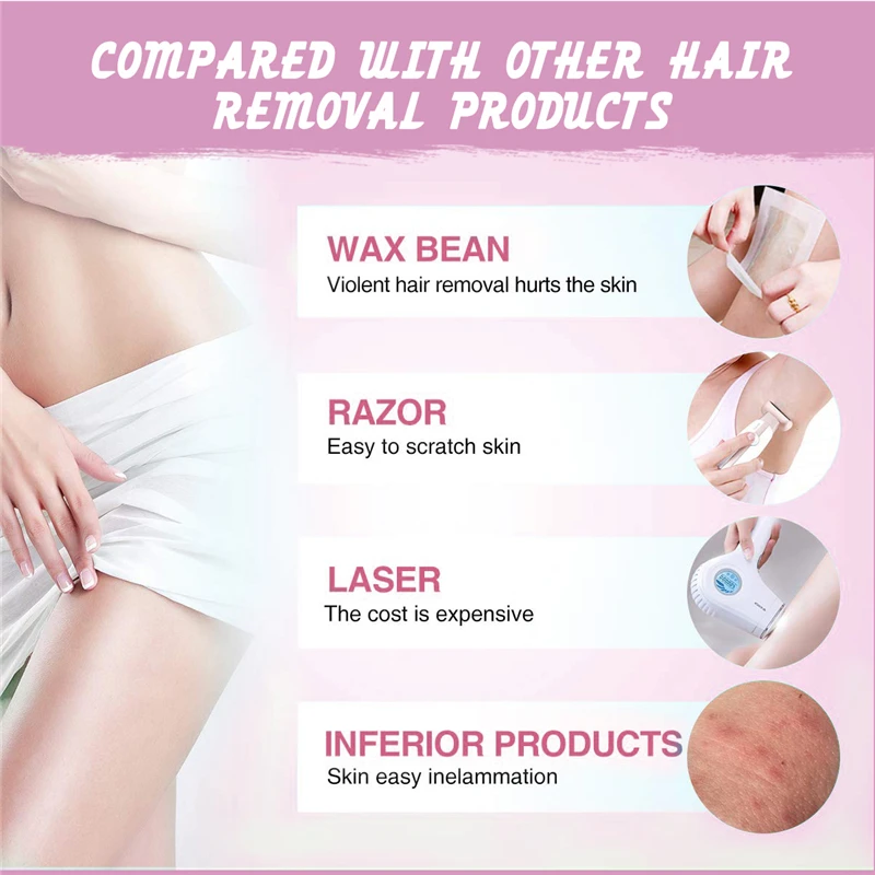

CatFit Hemp Oil Painless Hair Removal Cream Beach Bikini Legs Armpit Permanent Hair Growth inhibitor/ Hair Remover Spray