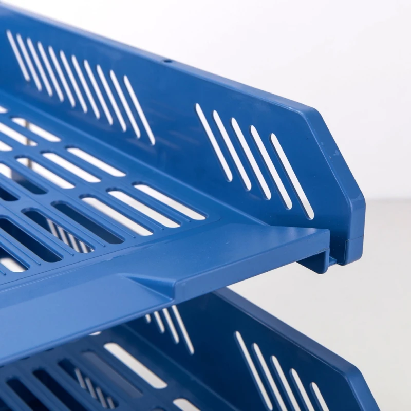 

Deli File Holder Folder three-layer HIPS material 33.6*26.8*11.8cm can be freely disassembled and assembled A1