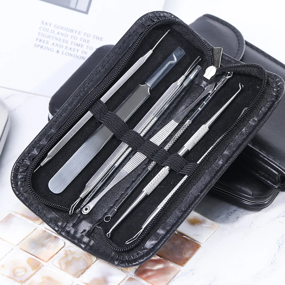 1 комплект средство для удаления черных точек экстрактор ухода за кожей лица иглы