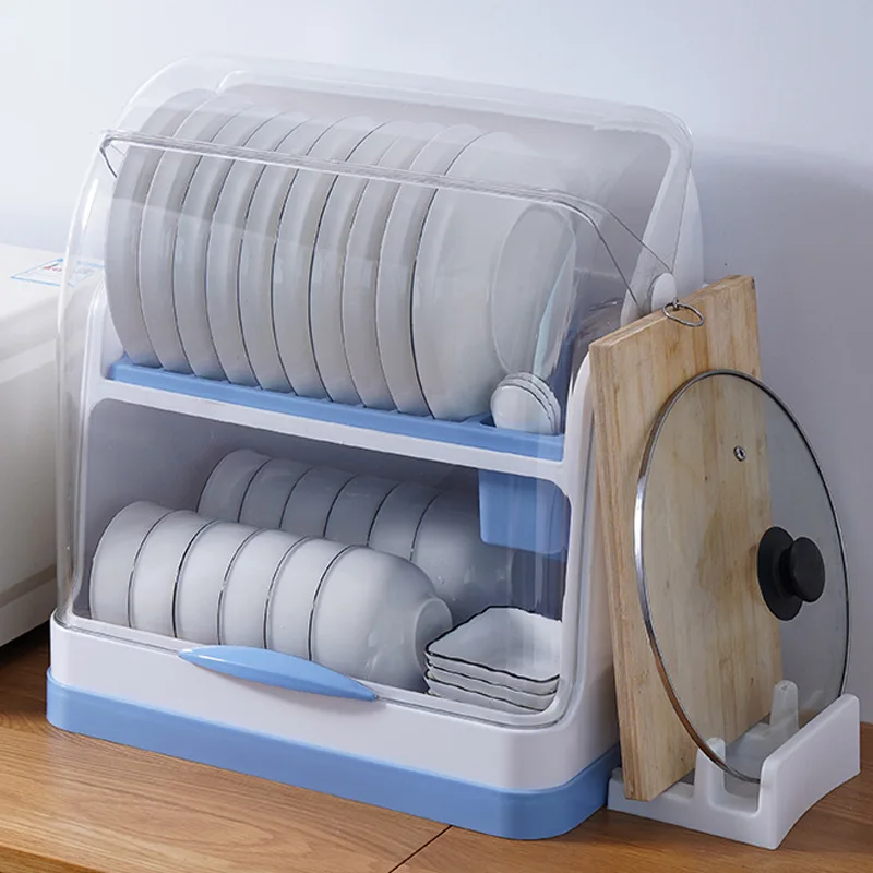 Пластиковая кухонная миска полка для посуды с крышкой палочки еды сливные